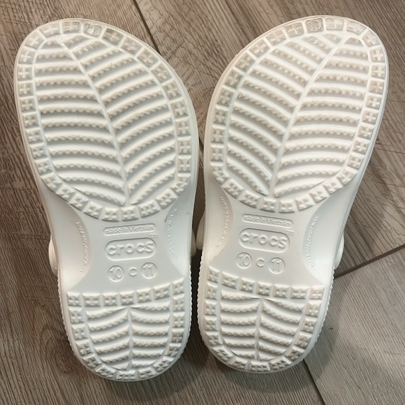 Crocs Toddler Unisex White Fleece Lined Size C10/11 - Picture 4 of 4